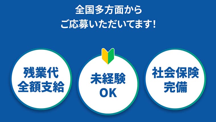 全国多方面からご応募いただいてます！